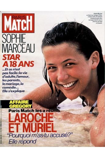 «Sophie Marceau, star à 18 ans», couverture de Paris Match n°1865, daté du 22 février 1985. 
