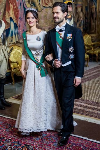 La princesse Sofia et le prince Carl Philip de Suède à Stockholm, le 13 novembre 2018