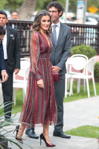 La reine Letizia d&#039;Espagne à Lima, le 13 novembre 2018