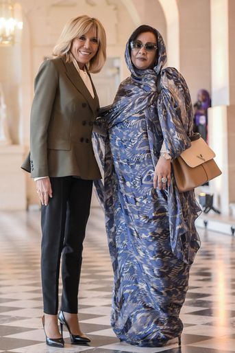 Avec Tekber Mint Melainine Ould Ahmed, épouse du président mauritanien Mohamed Ould Abdel Aziz.