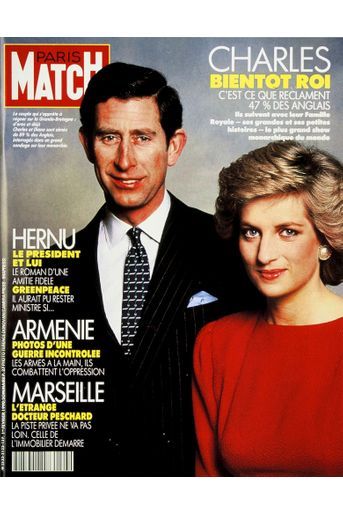 Le prince Charles en couverture du Paris Match n°2123, daté du 1er février 1990.