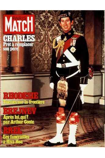 Le prince Charles en couverture du Paris Match n°1537, daté du 10 novembre 1978.