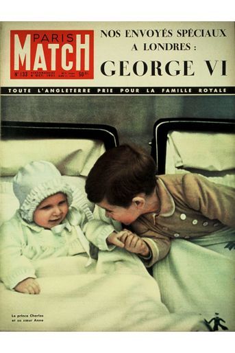 Le prince Charles en couverture du Paris Match n°133, daté du 6 octobre 1951.