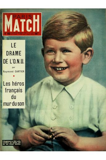 Le prince Charles en couverture du Paris Match n°193, daté du 22 novembre 1952.