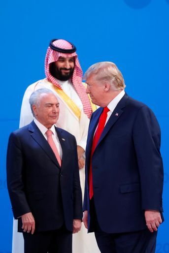 Mohammed ben Salmane, Maurizio Macri et Donald Trump au G20, à Buenos Aires, le 30 novembre 2018.
