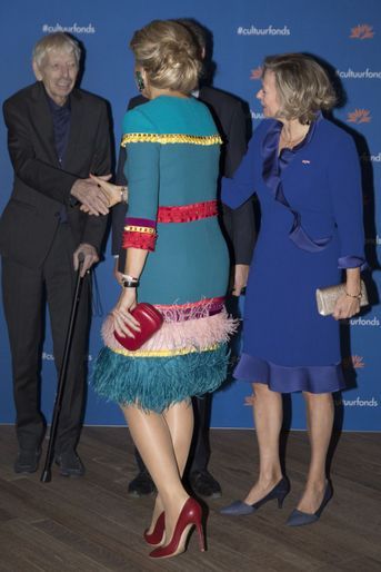 La reine Maxima des Pays-Bas avec Reinbert de Leeuw à Amsterdam, le 26 novembre 2018