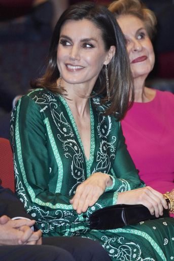 La reine Letizia d'Espagne à Madrid, le 13 décembre 2018