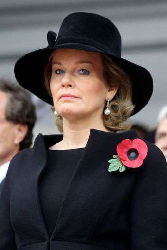La reine des Belges Mathilde à Bruxelles, le 11 novembre 2018