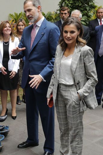 La reine Letizia d&#039;Espagne à Lima, le 13 novembre 2018
