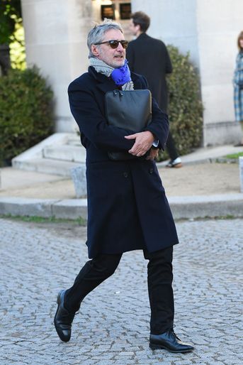 Antoine De Caunes aux obsèques de Philippe Gildas au Père Lachaise, à Paris, lundi 5 novembre