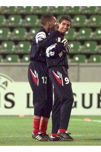 Thierry Henry et David Trezeguet sous le maillot monégasque.