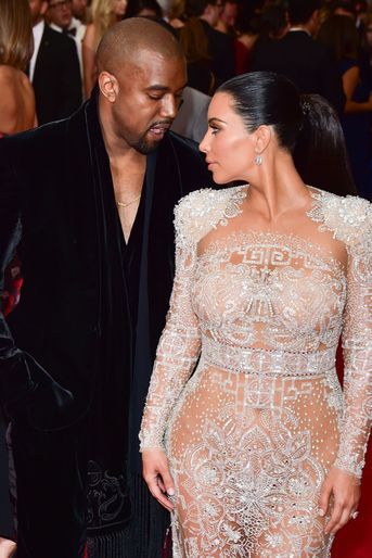 Kanye West et Kim Kardashian au gala du MET à New York en mai 2015