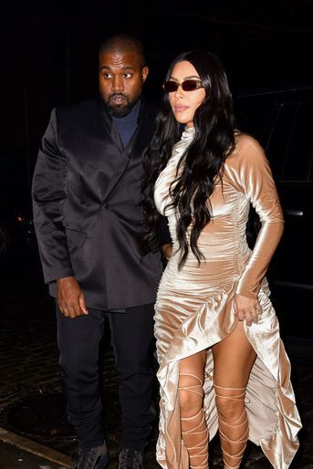 Kanye West et Kim Kardashian à New York en décembre 2019