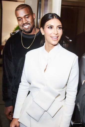 Kanye West et Kim Kardashian à Paris en septembre 2014