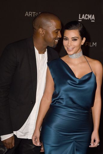 Kanye West et Kim Kardashian au gala du LACMA à Los Angeles en novembre 2014