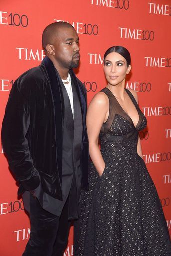 Kanye West et Kim Kardashian à la soirée «Time 100» à New York en avril 2015