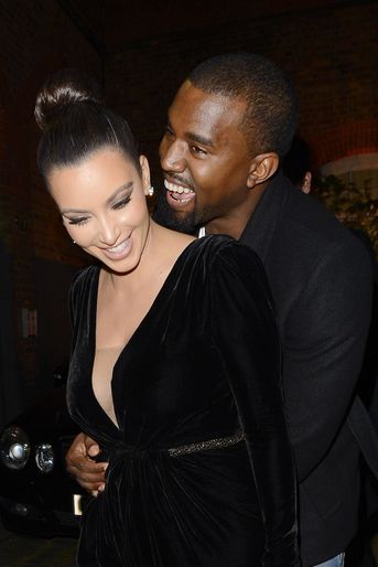 Kim Kardashian et Kanye West à Londres en novembre 2012