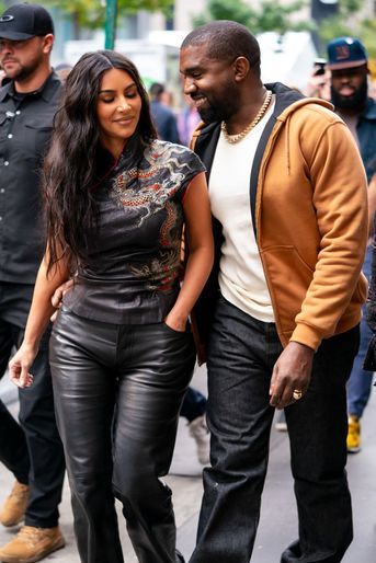 Kim Kardashian et Kanye West à New York en octobre 2019