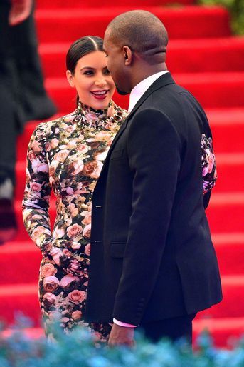 Kim Kardashian et Kanye West au gala du MET à New York en mai 2013