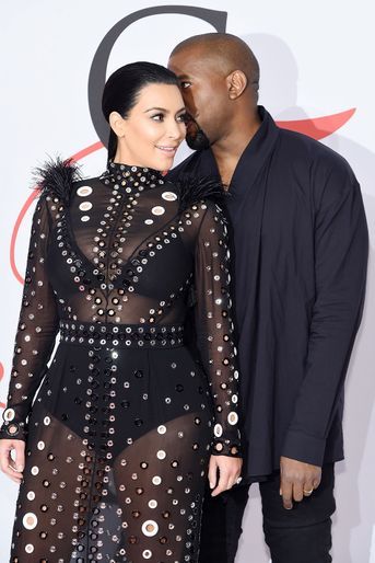 Kim Kardashian et Kanye West aux CFDA Fashion Awards à New York en juin 2015