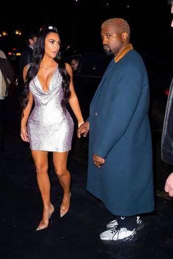 Kim Kardashian et Kanye West à New York en décembre 2018