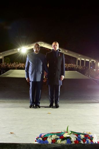 A Reims, le 6 novembre, avec président du Mali Keïta, dont le grand-père a combattu à Verdun. 
