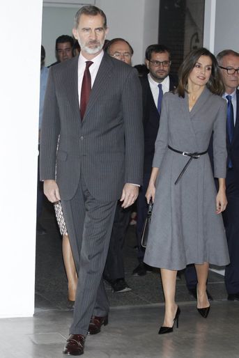 La reine Letizia et le roi Felipe VI d&#039;Espagne à Madrid, le 3 décembre 2018