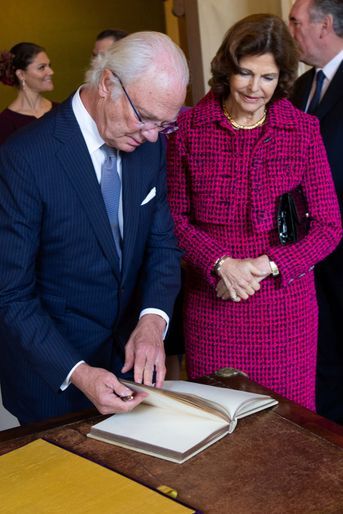 Le roi Carl XVI Gustaf de Suède et la reine Silvia à Pau, le 8 octobre 2018