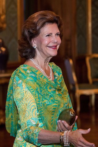 La reine Silvia de Suède  à Stockholm, le 14 septembre 2018
