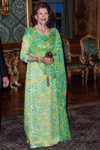 La reine Silvia de Suède  à Stockholm, le 14 septembre 2018