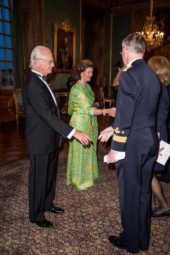 Le roi Carl XVI Gustaf et la reine Silvia de Suède  à Stockholm, le 14 septembre 2018