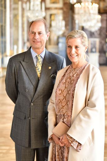 La comtesse Sophie et le comte Edward de Wessex à Versailles, le 1er octobre 2018
