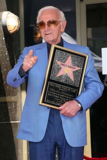 Charles Aznavour à Los Angeles, en août 2017.