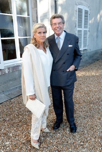 La princesse Lea de Belgique, avec le politicien belge Alain Zenner, à Tillay-le-Péneux le 14 septembre 2018