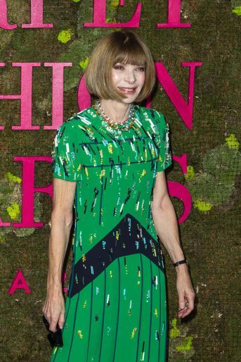 Anna Wintour aux Green Fashion Awards à Milan, le 23 septembre 2018