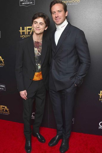 Timothée Chalamet et Armie Hammer aux Hollywood Film Awards