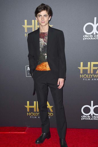 Timothée Chalamet aux Hollywood Film Awards