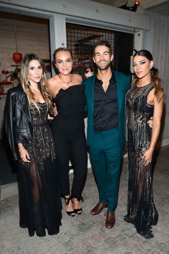 Alisia Leibel, Nikki Erwin, Chace Crawford et Jessica Szohr  au gala de la Leonardo DiCaprio Foundadtion, le 15 septembre 2018 à Santa Rosa