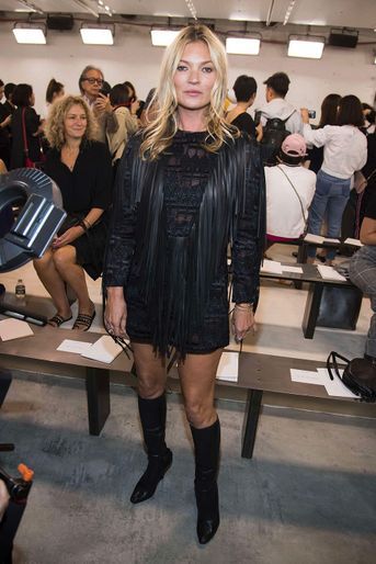 Kate Moss au défilé Longchamp à New York, samedi 8 septembre
