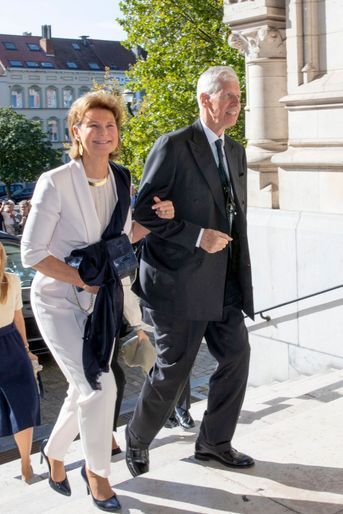 La princesse Margaretha de Luxembourg et son mari le prince Nicolas de Liechtenstein à Laeken, le 8 septembre 2018