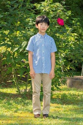 Le prince Hisahito du Japon à Tokyo, le 10 août 2018. Photo diffusée le 6 septembre 2018 pour ses 12 ans