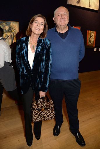 La princesse Caroline de Monaco avec Jean Pigozzi à Londres, le 1er octobre 2018
