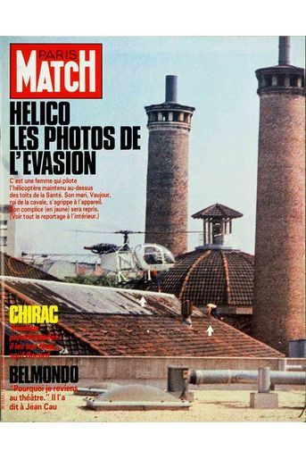 L'évasion de Michel Vaujour de la prison de la Santé en couverture de Paris Match (n°1932, 6 juin 1986)