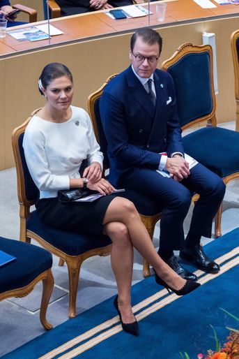 La princesse Victoria de Suède et le prince Daniel à Stockholm, le 25 septembre 2018