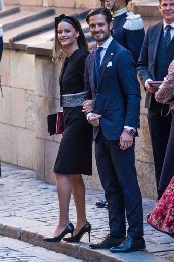 La princesse Sofia et le prince Carl Philip de Suède à Stockholm, le 25 septembre 2018