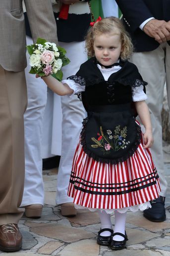 La princesse Gabriella de Monaco, à Monaco le 31 août 2018