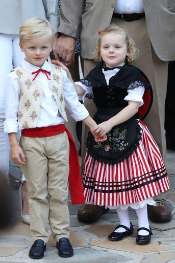 Le prince Jacques et la princesse Gabriella de Monaco, à Monaco le 31 août 2018