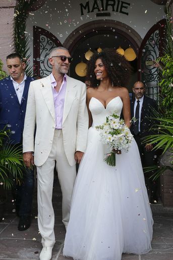 Le mariage de Vincent Cassel et Tina Kunakey, vendredi 24 août