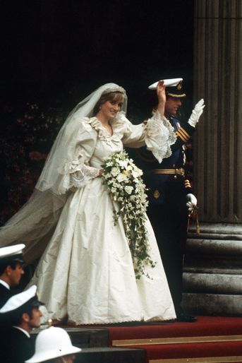 Le mariage de Diana Spencer avec le prince Charles, photographié par Jayne Fincher, le 29 juillet 1981.