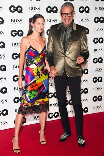 Jeff Goldblum et Emilie Livingston à la soirée "GQ Men of the Year", le 5 septembre 2018 à Londres